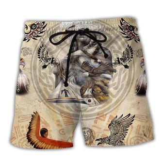 Native American Power Of Eagle Cool Style Beach Short - Seseable