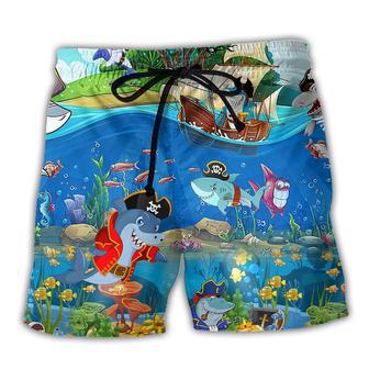 Shark Amazing Pirate Sharks Ocean Life Beach Short - Seseable