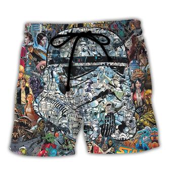 Starwars Stormtrooper Let Me See Your Identification Beach Short Family | Favorety