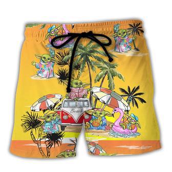 SW Disney Baby Yoda Orange Beach Short Family | Favorety UK