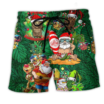 Tiki Love Christmas Funny Night Beach Short | Seseable UK