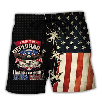 America I Used To Be A Deplorable Beach Short - Seseable