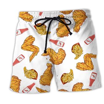 Food Chicken Delicious Beach Shorts - Seseable