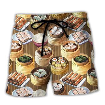 Food Delicious Dimsum Basic Beach Shorts - Seseable