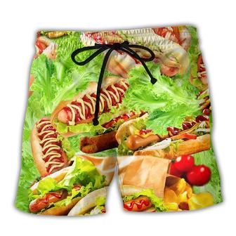 Food It's Not A Party Until The Hot Dog Beach Shorts - Seseable