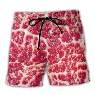 Food Raw Meat Basic Style Beach Shorts - Seseable