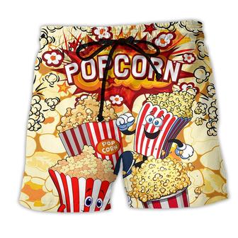 Popcorn Food Popcorn Is Always The Answer Beach Shorts - Seseable