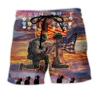 Veteran The High Price Of Freedom Is A Cost Paid By A Brave Few Cool Beach Short - Seseable