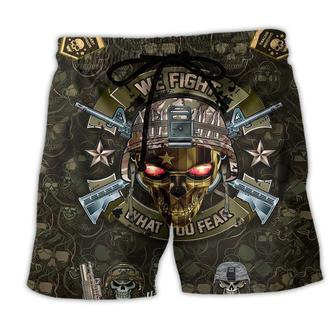 Veteran We Fight What You Fear Cool Beach Short - Seseable