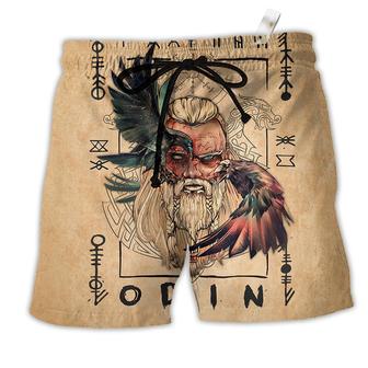 Viking Odin Sign Old Man Beach Short - Seseable