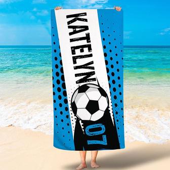Personalized Differ Ball Sports Cool Beach Towel - Seseable