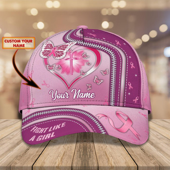 Breast Cancer Awareness Personalized Classic Cap - Thegiftio UK