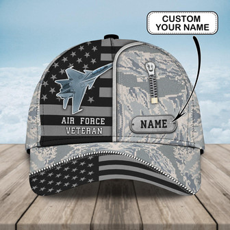 Custom Air Force Veteran Personalized Name Cap - Thegiftio