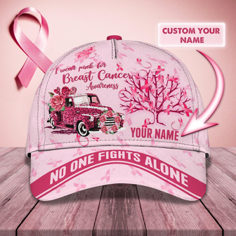 Custom Classic Cap For Breast Cancer Awareness - Thegiftio UK