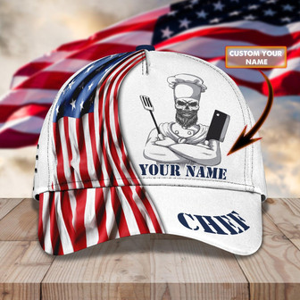 Custom Classic Cap For Chef - Personalized Name Cap For Culinary Enthusiast - Thegiftio UK