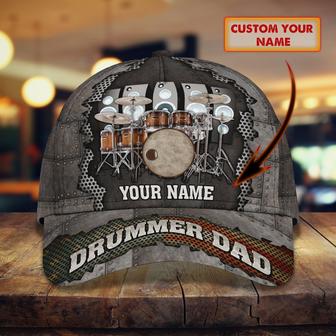 Custom Classic Cap For Drummer Dads - Personalized Gift Option - Thegiftio UK