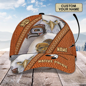 Custom Classic Cap Native Pride - Personalized Name Hat - Thegiftio