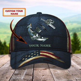 Custom Classic Cap - Personalized Anchor Design - Thegiftio UK