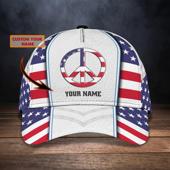 Custom Classic Cap - Personalized Baseball Hat For Peaceful Americans - Thegiftio