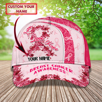 Custom Classic Cap - Personalized Breast Cancer Awareness Gift - Thegiftio UK