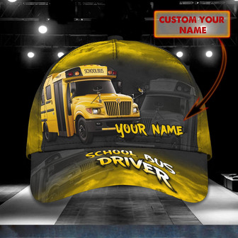 Custom Classic Cap - Personalized Bus Driver Name Cap - Thegiftio UK