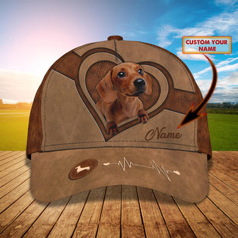Custom Classic Cap - Personalized Dachshund Name - Thegiftio