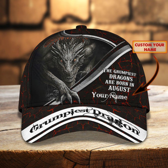 Custom Classic Cap - Personalized Dragon Name - Thegiftio UK