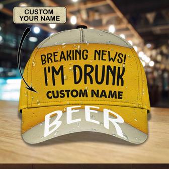 Custom Classic Cap - Personalized Drunk Name Hat - Thegiftio UK