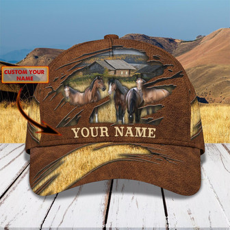 Custom Classic Cap - Personalized Horse Farm Gift - Thegiftio UK