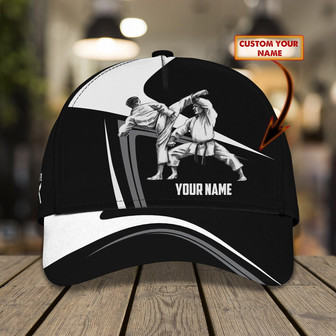 Custom Classic Cap - Personalized Karate Name Cap - Thegiftio UK