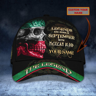 Custom Classic Cap - Personalized Mexican Blood Cap - Thegiftio UK