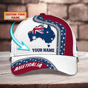 Custom Classic Cap - Personalized Name - Australia - Thegiftio UK