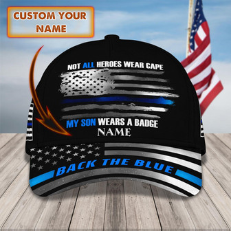 Custom Classic Cap - Personalized Name Badge Cap - Thegiftio UK