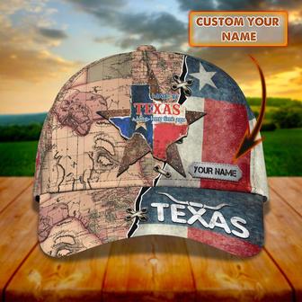 Custom Classic Cap - Personalized Name Cap - Texas - Thegiftio UK