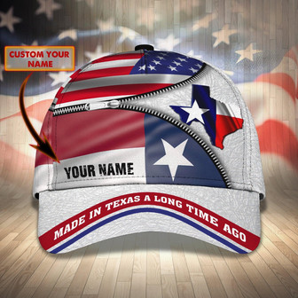 Custom Classic Cap - Personalized Name - Texas Made - Long Ago - Co - Thegiftio UK