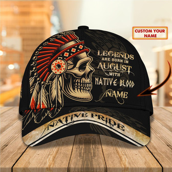 Custom Classic Cap - Personalized Native Blood Design - Thegiftio UK