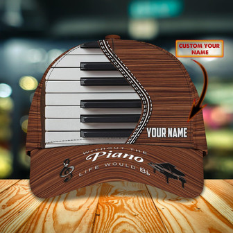 Custom Classic Cap - Personalized Piano Design - Thegiftio UK