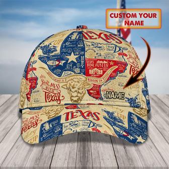 Custom Classic Cap - Personalized Texas Cap - Thegiftio UK
