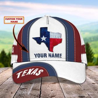 Custom Classic Cap - Personalized Texas Name Cap - Thegiftio UK