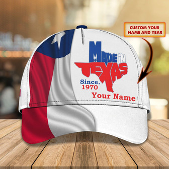 Custom Classic Cap - Personalized Texas Name - Thegiftio UK