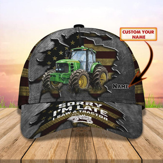 Custom Classic Cap - Personalized Tractor Design - Thegiftio UK