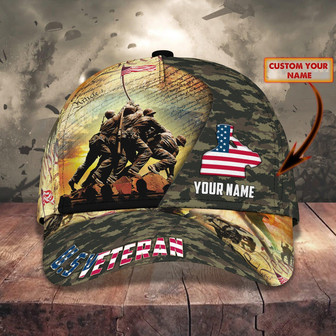 Custom Classic Cap - Personalized U.S. Veteran Cap - Thegiftio