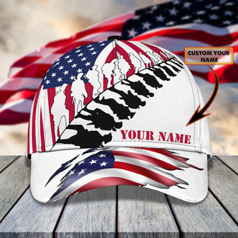 Custom Classic Cap - Personalized Us Veteran Name Cap - Thegiftio