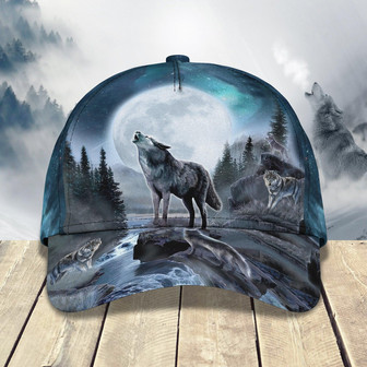 Custom Classic Cap: Personalized Wolf Baseball Hat - Thegiftio