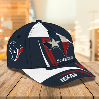 Custom Classic Cap Texas State Hat Alone Star Cap - Personalized Name Hat - Thegiftio UK