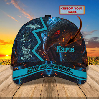 Custom Classic Cap The Emperor Eagle Hat - Personalized Name - Thegiftio