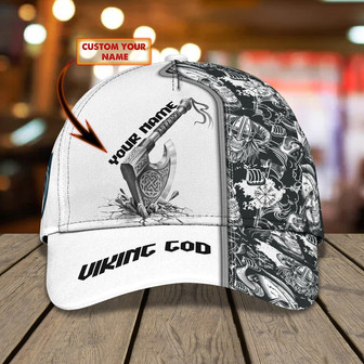 Custom Classic Cap With Personalized Viking God Design - Thegiftio UK
