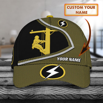 Custom Classic Lineman Cap - Personalized Name Hat - Thegiftio UK