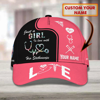 Custom Classic Nurse Name Cap - Thegiftio UK