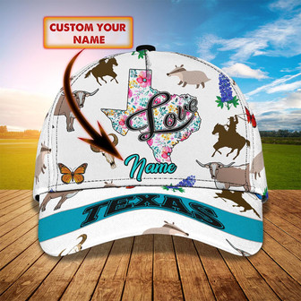 Custom Classic Texas Cap - Personalized Name Option - Thegiftio UK